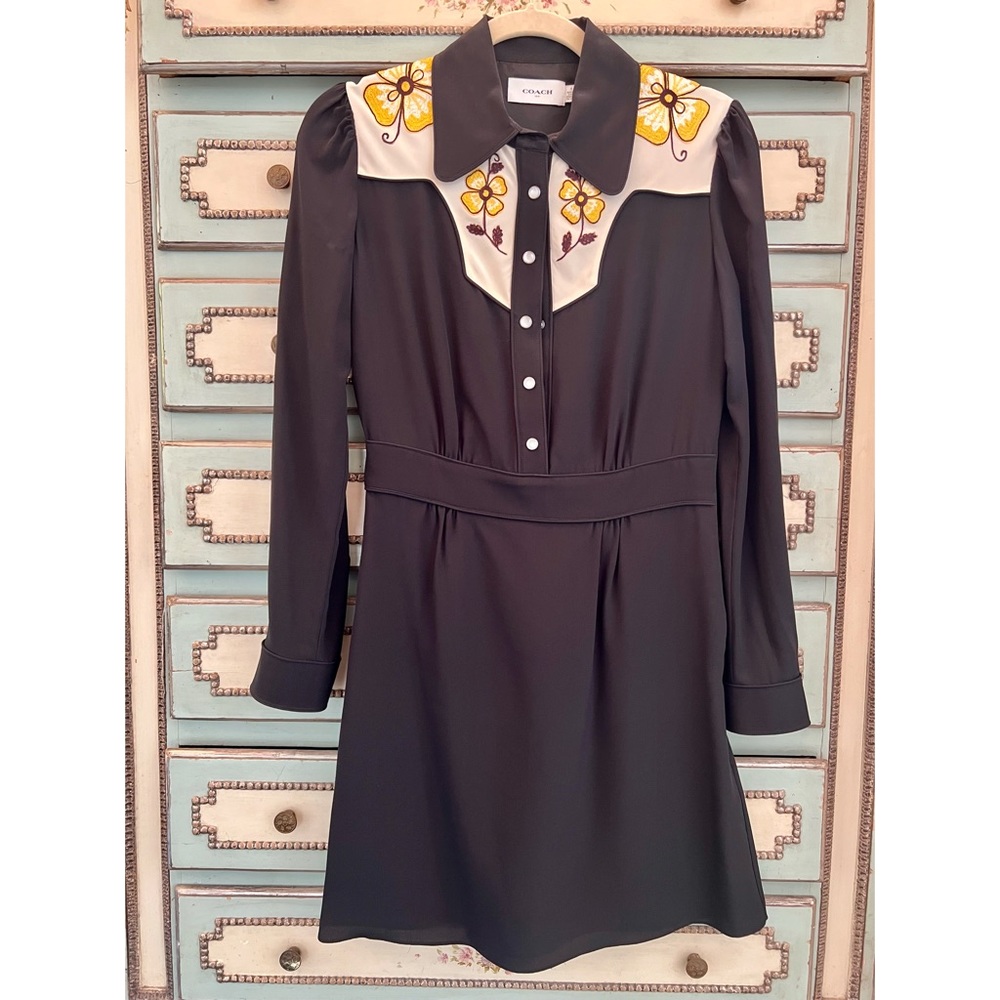COACH Western Floral Silk dress
